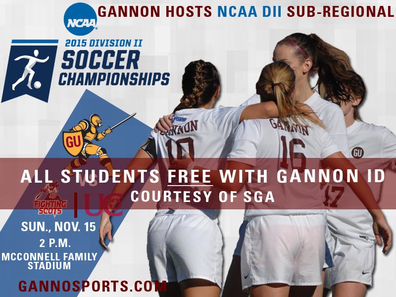 gannonsga's tweet photo. Your student government promises you FREE tickets at the door with your G.U. I.D, THIS SUNDAY!!! #LetsGoGU https://t.co/PqpyVsdZRd