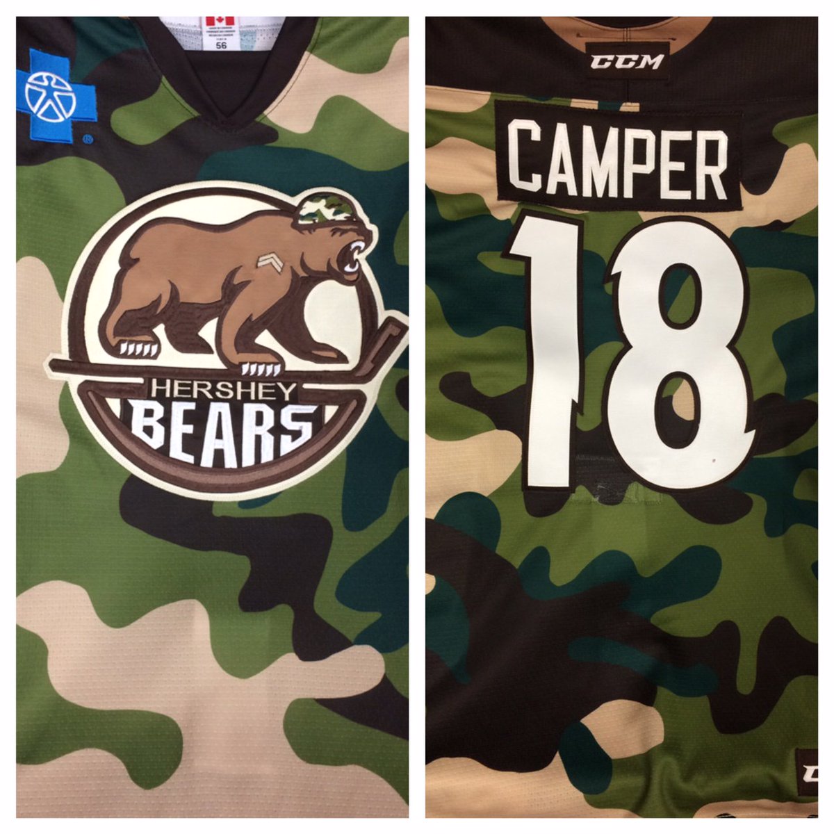 camo bears jersey