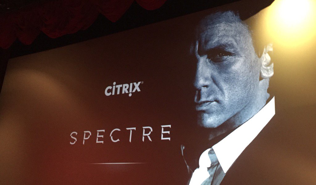 CitrixFrance's tweet photo. On se prépare et James Bon aussi à accueillir nos clients et partenaires #CitrixSpectre https://t.co/d0v25zszAH