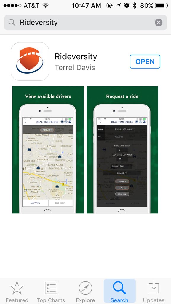 The waaaaiiit... Is over....
#download #rightnow #rideversity #oakwooduniversity