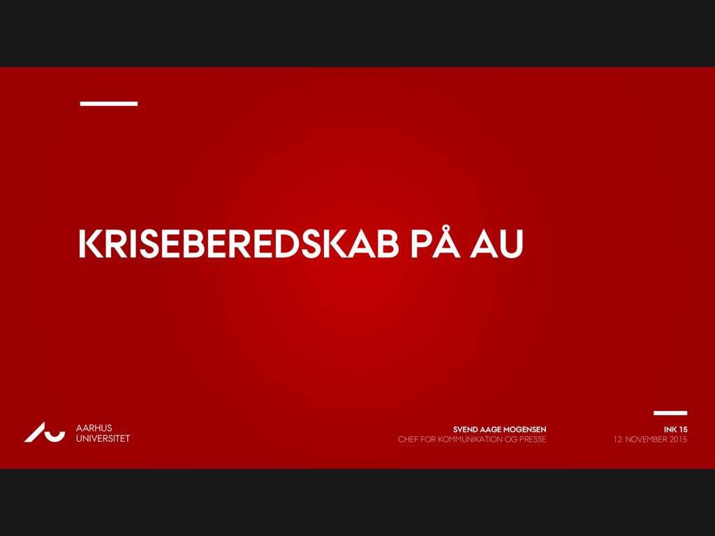 svendman's tweet photo. @LouiseUmulie @AarhusUni - tak - ppt i dagens anledning i alarmrød. Og selv tak for fin workshop her på #ink15dk https://t.co/OnaXhmry78