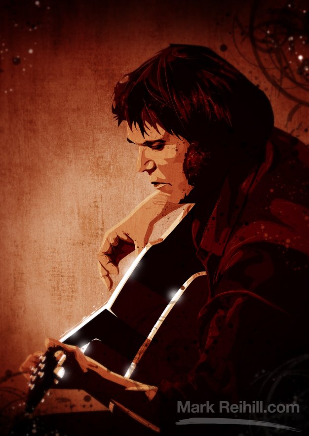 markreihill's tweet photo. Happy birthday @Neilyoung! Somehow I've managed to make him look like an angry, fat #Elvis. Sorry chum. #NeilYoung https://t.co/wn7VFqh5m7