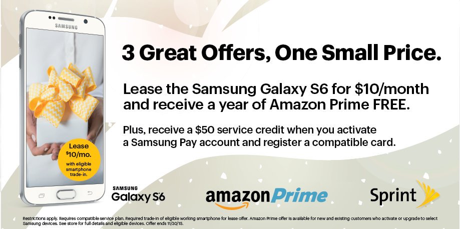 MarcOfSprint's tweet photo. Get Amazon Prime for a YEAR when you get a Samsung Galaxy, only from @sprint, and get early access! #SprintPrime https://t.co/lJQgKnB54e