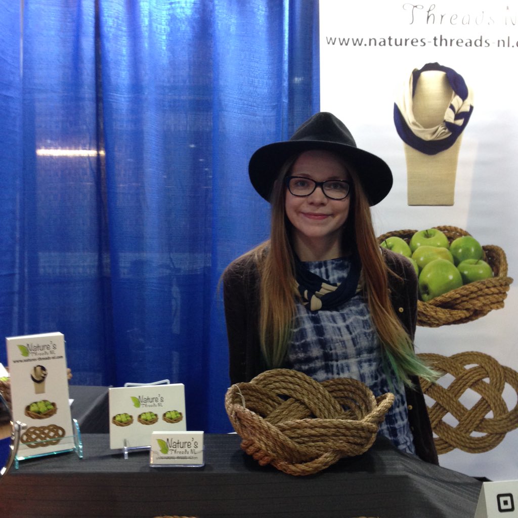 NatureThreadsNL's tweet image. Find us this week at the @CraftCouncilNL Christmas Craft Fair @FibreArtsNL #naturesthreadsnl