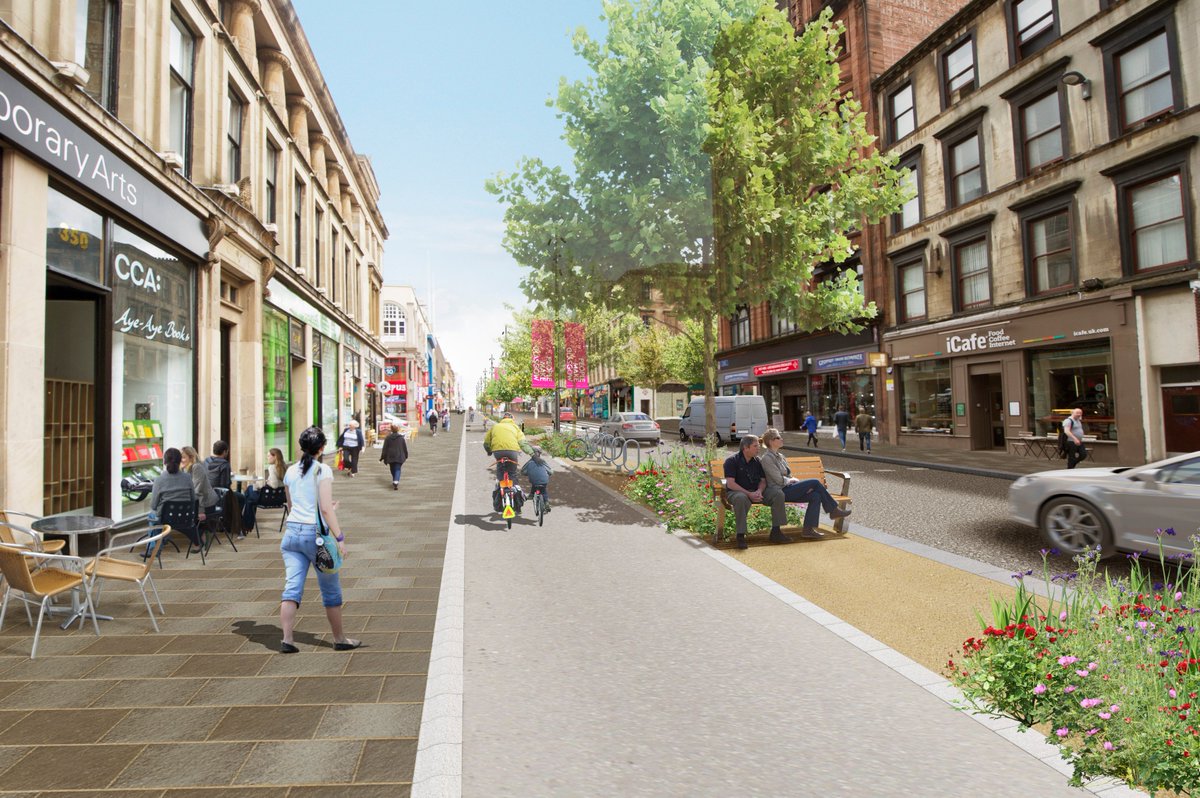 Clyde1News's tweet photo. Council approves next stage of radical overhaul of Sauchiehall/Garnethill district which includes a park over the M8 https://t.co/q64LRsxuVK