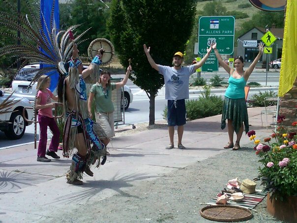 Tarpestry's tweet photo. #TBT at the Lyon's Market. One of our favorite small #summer #markets. #nativedances #ute #tribe #dance #sacred https://t.co/TuyPyIGSfr