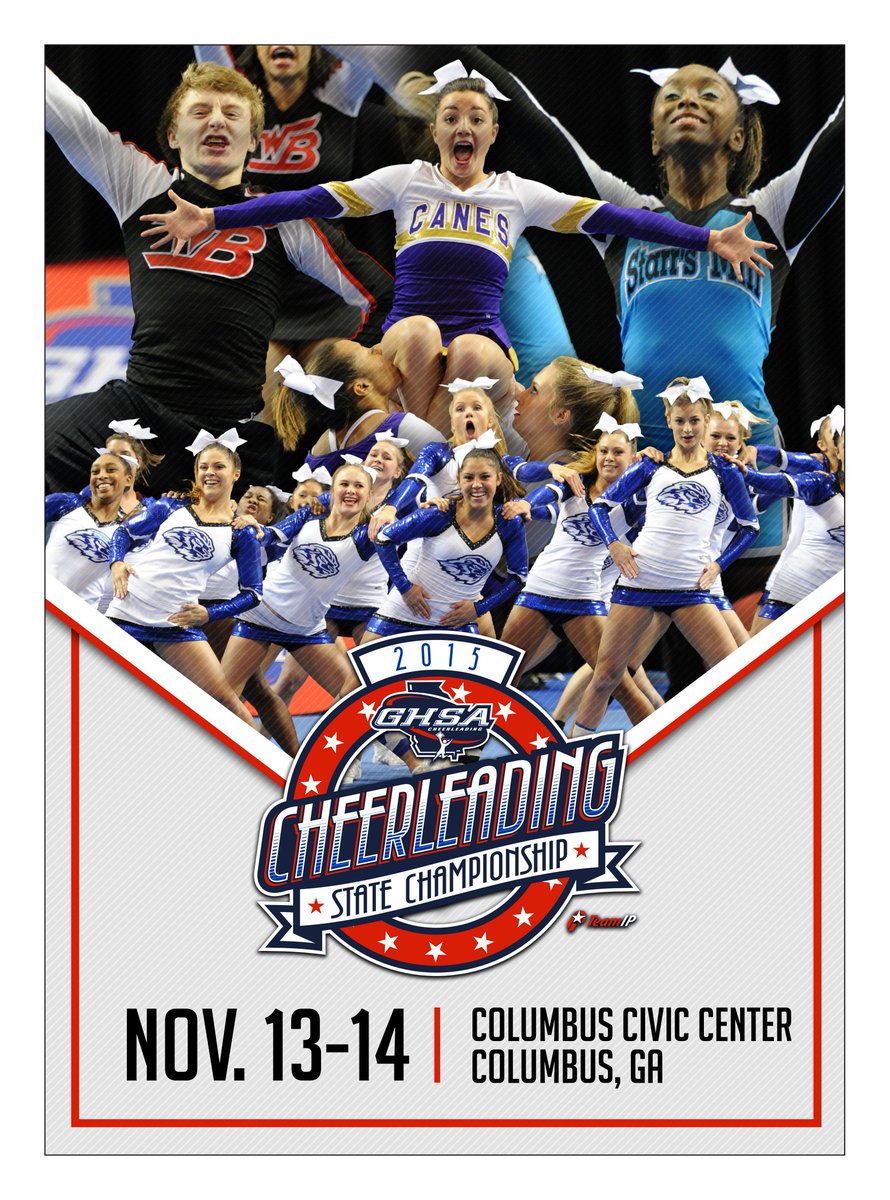 Here is the Cheerleading State Championship event program. Free in Columbus. <a href="/ScoreAtl/">scoreatl</a> bit.ly/1HDkF5L
