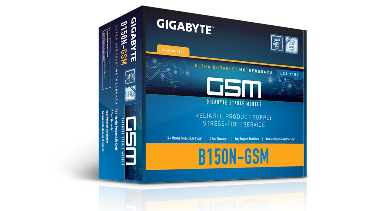 Processor's tweet image. .@GIGABYTE_USA offers a GSM program guaranteeing a min. 14-month stable motherboard supply. processor.com/19019