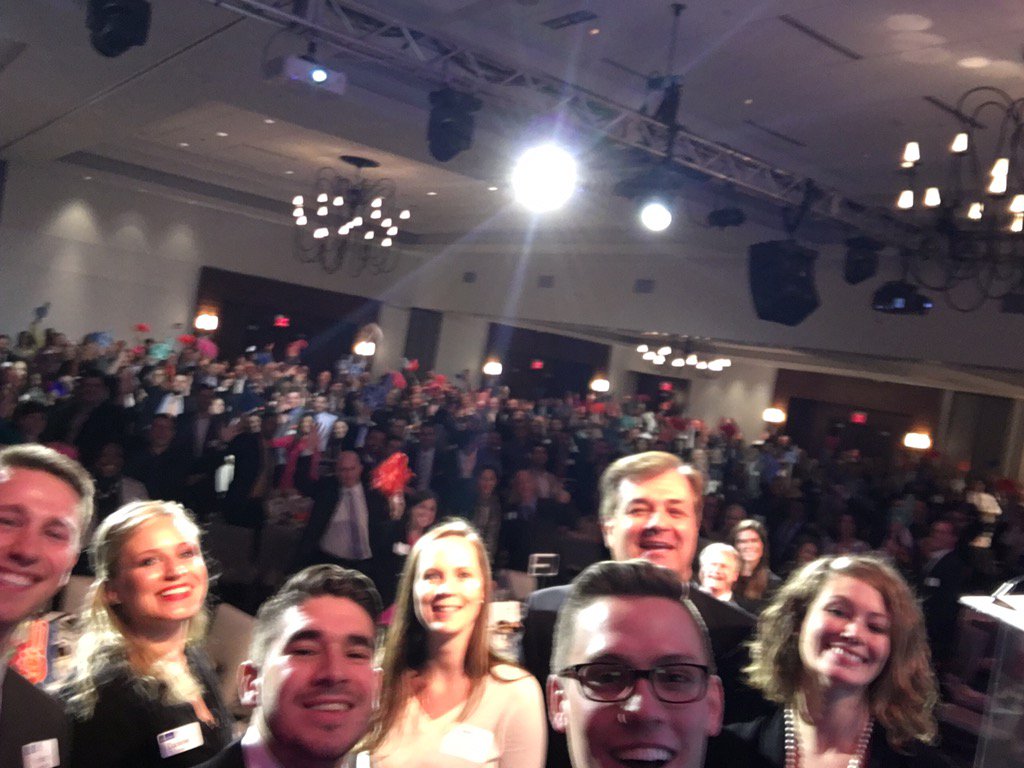 columbusbiz1st's tweet photo. We have a great looking crowd at our #BPTW – check out our audience #myteam Selfie! https://t.co/yTm4J2qBXe