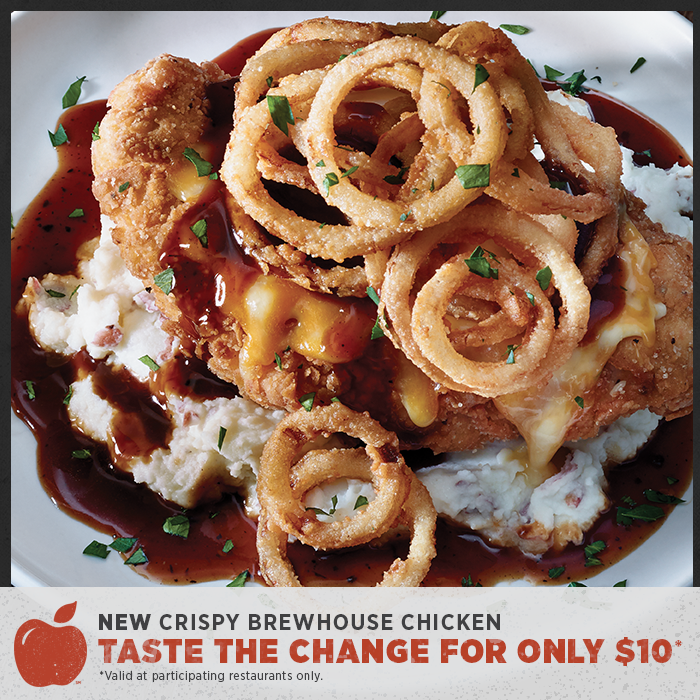 Applebees's tweet photo. Only 10 bucks, for a limited time, at Applebee's. #TasteTheChange https://t.co/uocvbDQ5LH