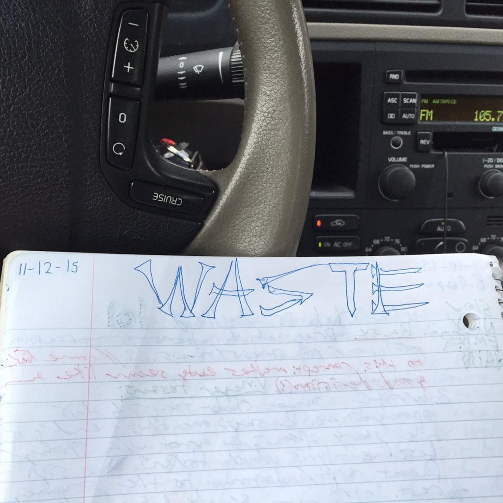 TiMEoFPoSTiNG's tweet image. #RainyDayDrive; wrote out the title
4 this #NextStory.
Now: my #NoonMeet,
&amp;amp; then I'll hunker down
2 write this OUT
🔩