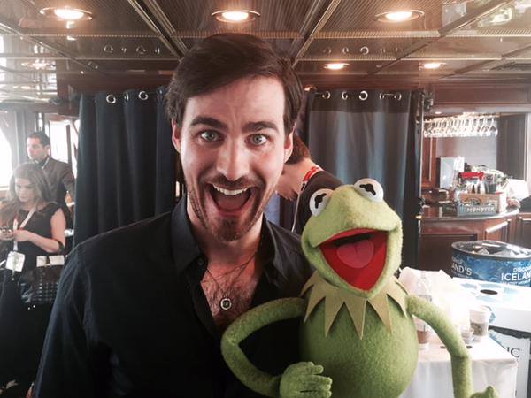 #TBT to the time when two of ABC's smoothest guys met. #CaptainHook #Kermit