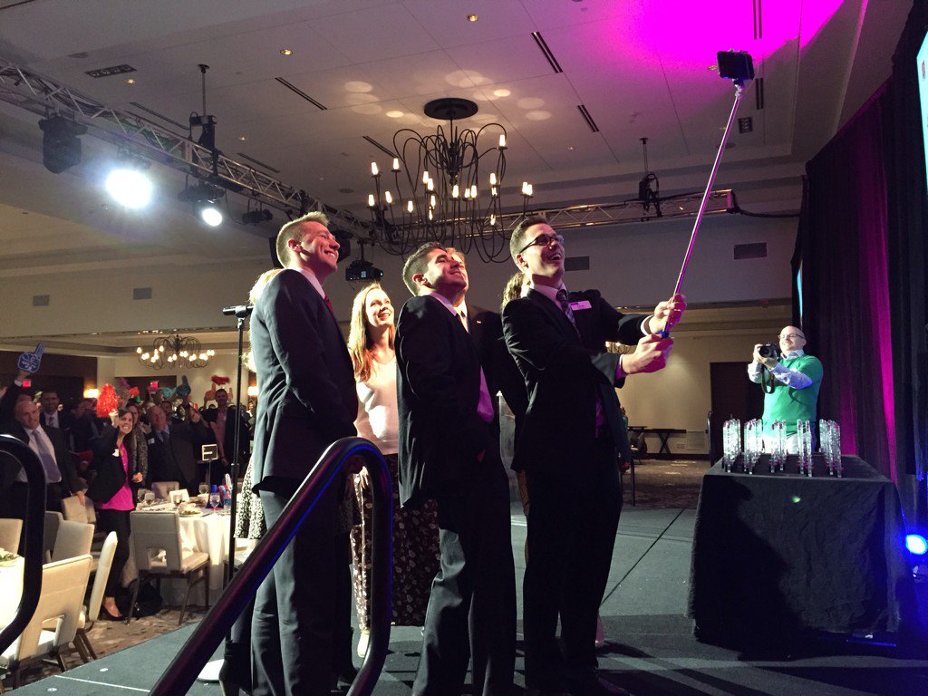 LisaArledge's tweet photo. Love the selfie stick at the @columbusbiz1st #BPTW awards. So fun!! https://t.co/8TxxxfvVuZ