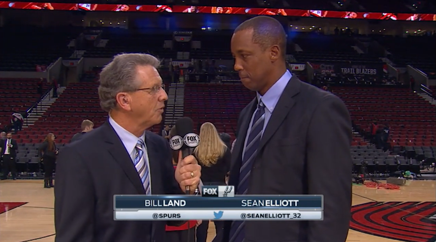 spurs's tweet image. Bill &amp;amp; @seanelliott_32 recap last night's #SpursWin in Portland.

#SpursUpdate » gospu.rs/1llOkqn