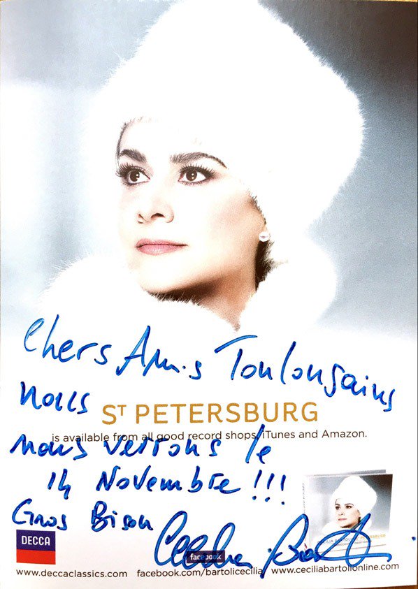 GdsInterpretes's tweet photo. Cecilia BARTOLI en #CONCERT à #Toulouse ce samedi 14/11, profitez des dernières places!
https://t.co/9DcFa0jCdG https://t.co/By43QfjvFX