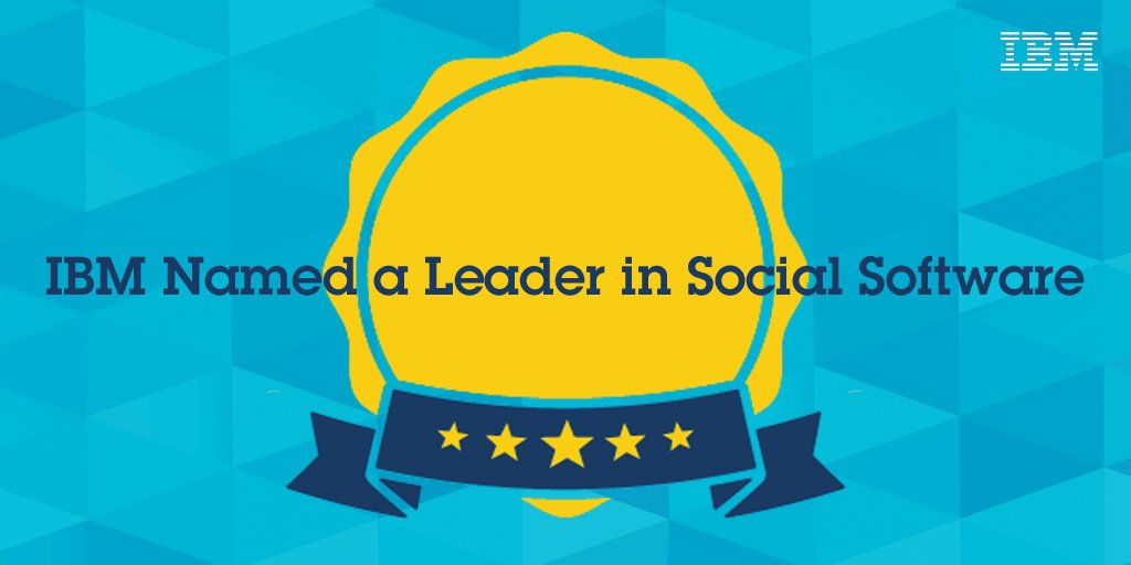 HCLDigital's tweet photo. IBM was named a leader in #socialsoftware! @jeffschick shares more in his new blogpost. https://t.co/B87rliAHi5 https://t.co/tm64PwlW8G