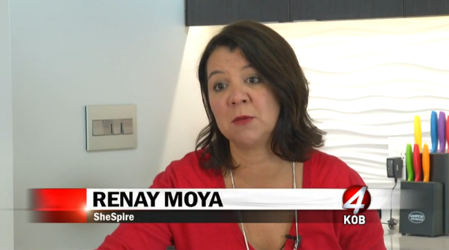 SheSpire's tweet photo. Thank you @KOB4 for interviewing @SheSpire founder @Renaymoya! Excited for tonight's event! https://t.co/FwsCvGT1eJ https://t.co/w0Zyd3ROwk