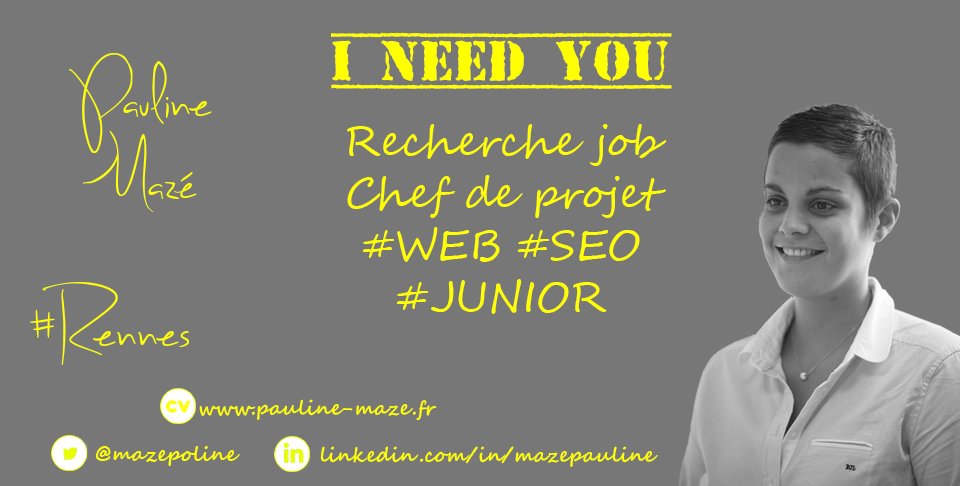 mazepoline's tweet photo. #PleaseRT Recherche #Job Chef Projet #Web #SEO #RENNES CV https://t.co/NjgaL2N66f https://t.co/pGiS33UeTd #i4EmploiR https://t.co/Szi53sJysM