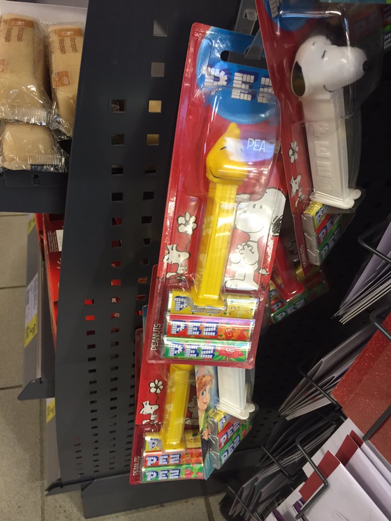 ForecourtJJ's tweet photo. A blast from the past. PEZ sweets on sale here in Brussels. Haven't seen them in ages #only47 https://t.co/xAaOveQagh