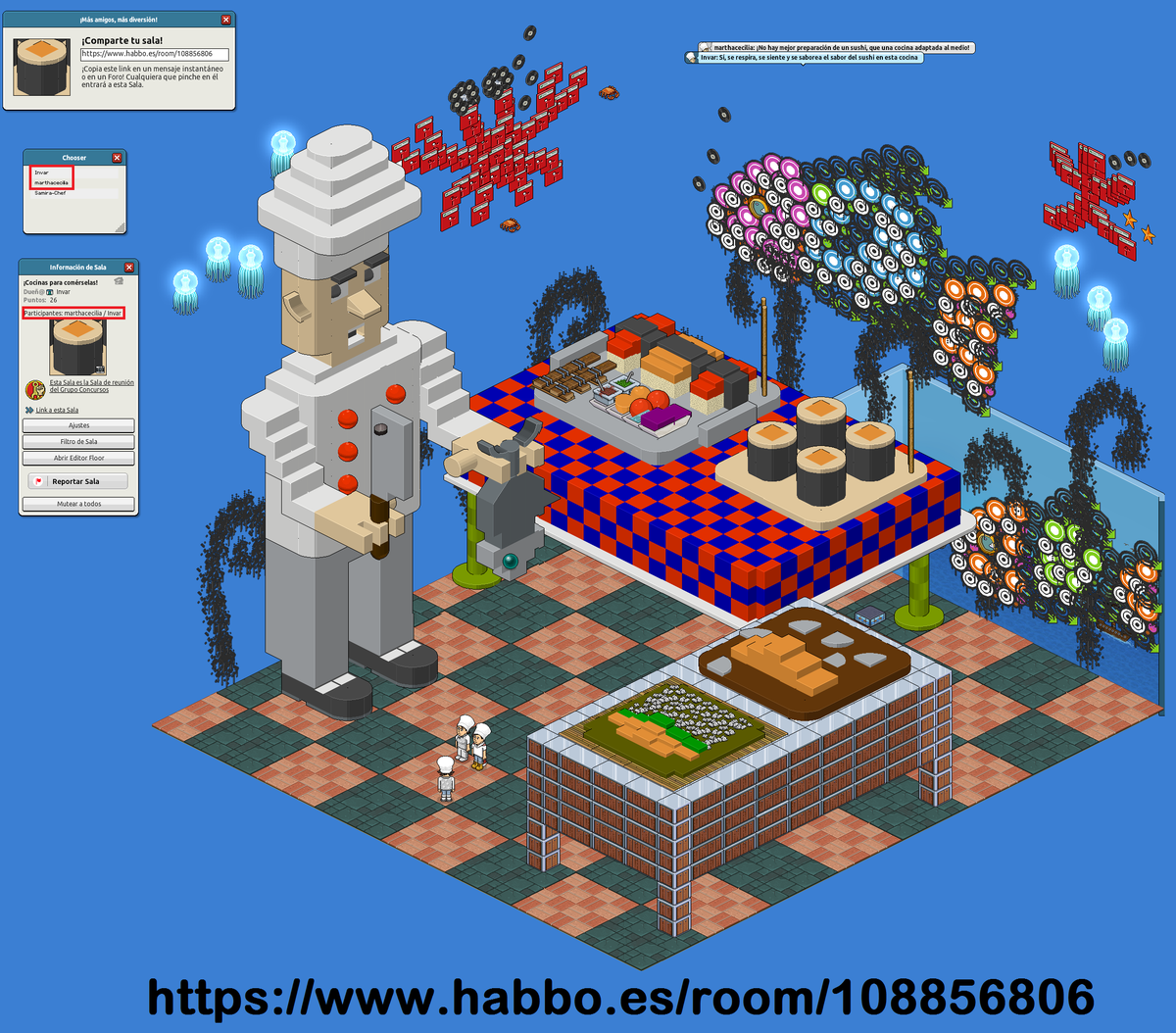 ESHabbo's tweet image. Trabajos ganadores del Concurso Cocinas para Comérselas (2/3) #CosyKitchen