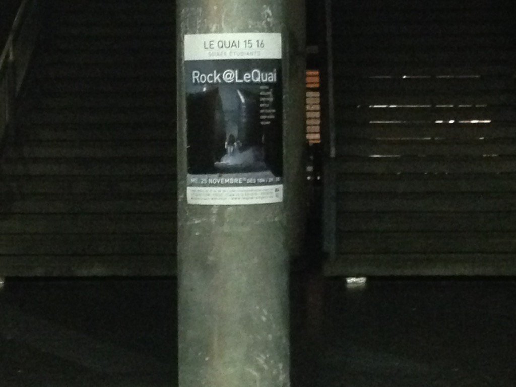 NTA_angers's tweet photo. @LeQuai @Angers @UnivAngers #Rock@LeQuai #Spotted #Underground https://t.co/9dLcsBH1fi