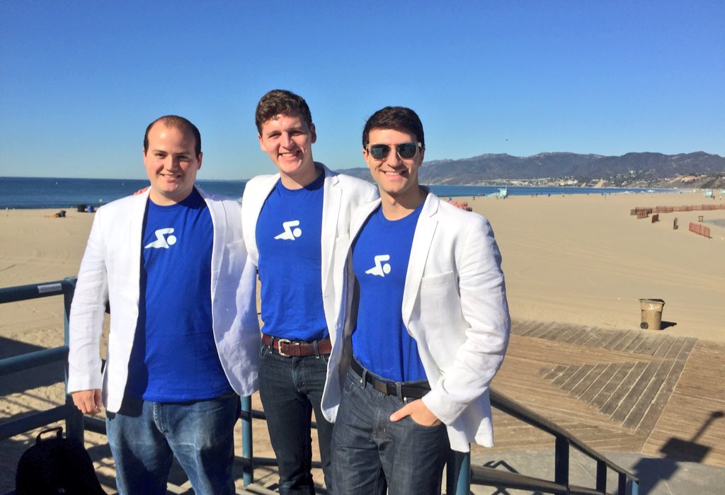 FaresKsebati's tweet image. Founding team ready to demo @MySwimPro at #TechweekLA #LaunchLA!