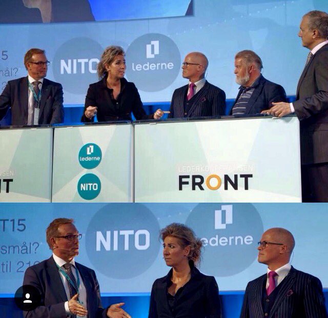 BenjaFagerland's tweet photo. Fantastisk god paneldebatt på #lederkonferansen #FRONT15 i dag! @_NITO_ ledes av en klok #SHEconomy #rollemodell! https://t.co/ebLymVdNzS