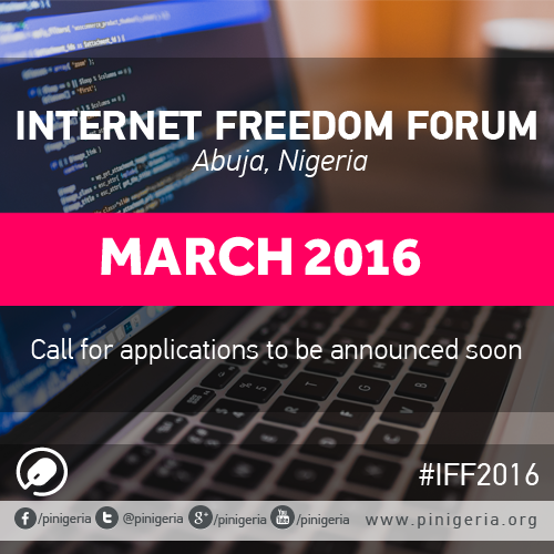 ParadigmHQ's tweet photo. ANNOUNCEMENT: Internet Freedom Forum 2016 (#IFF2016) will be hosted by PIN in March. Anticipate! #IG2015 https://t.co/HcPVzCtNYF