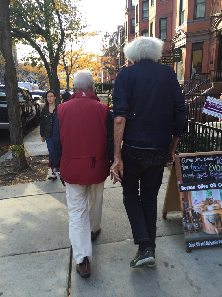 Looks like Marty stayed too long in the past…or the future…or something. Doc looks good though.