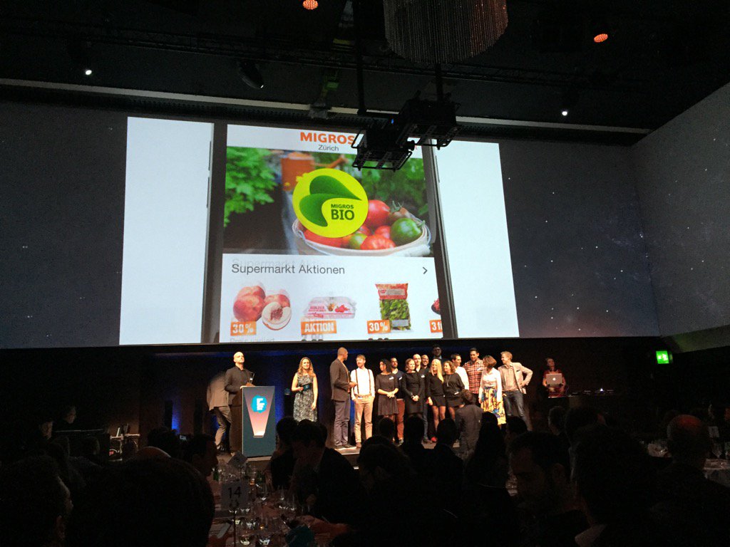 patrickpfister's tweet photo. Congrats #migros für den Sieg am Best of Swiss App Award #bosa https://t.co/qDdHDwMEp7