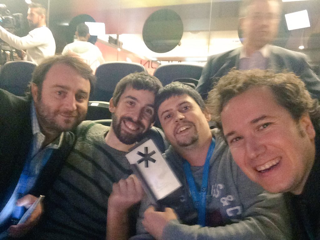 irontec's tweet photo. Wow ¡Hemos vuelto a ganar el #premio al mejor caso de éxito en #VoIP2Day2015! #VoIP2Day #voip https://t.co/gbZyFI5y2Y