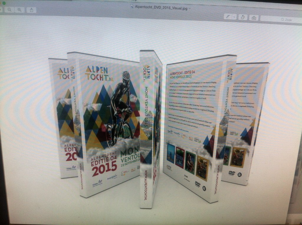 alpentocht2016's tweet photo. De DVD van editie 2015  is bijna gereed https://t.co/6gI66Vcfn7