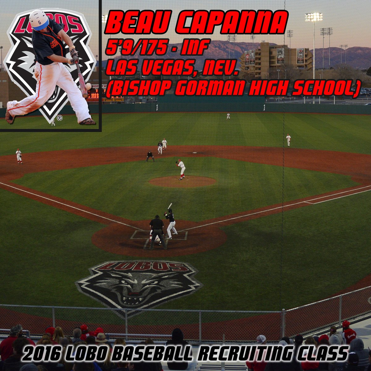 Fans, please welcome Beau Capanna (<a href="/beau_capanna/">Beau Capanna</a>) to the Lobo family as part of our 2016 recruiting class!