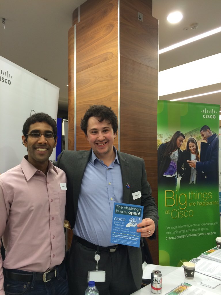 imperialcareers's tweet photo. Make sure you check out one of our patron's stands @Cisco #ictechfair https://t.co/6kCgBiR4QR