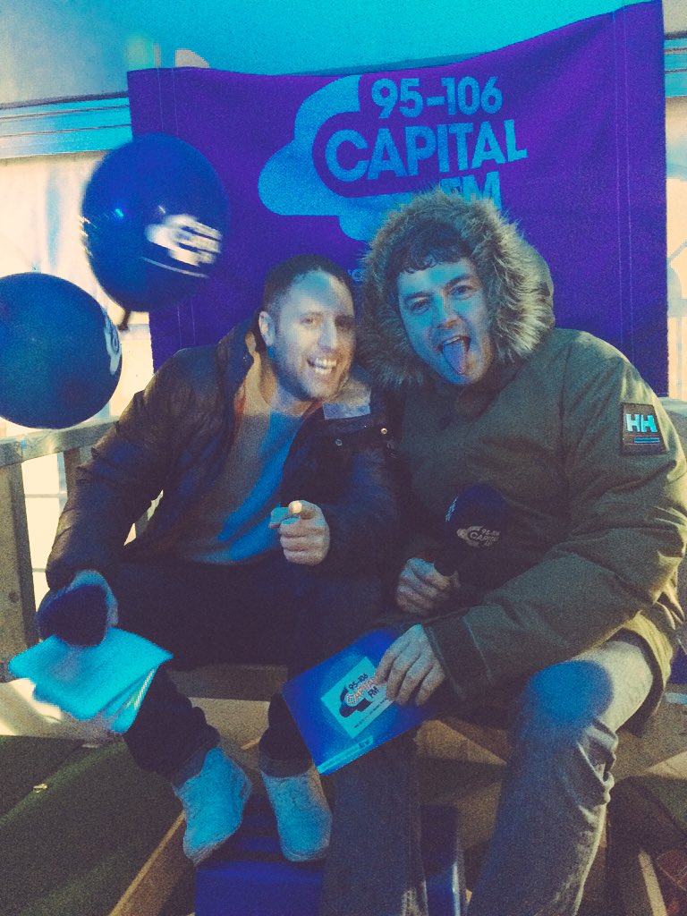 Spinningfields's tweet photo. We 💜 Capital FM! Rob, Rach and Wingman are at the @NewBaileyM3 @Mcr_IceRink launch tonight ❄️ https://t.co/aQImAb3Ipk