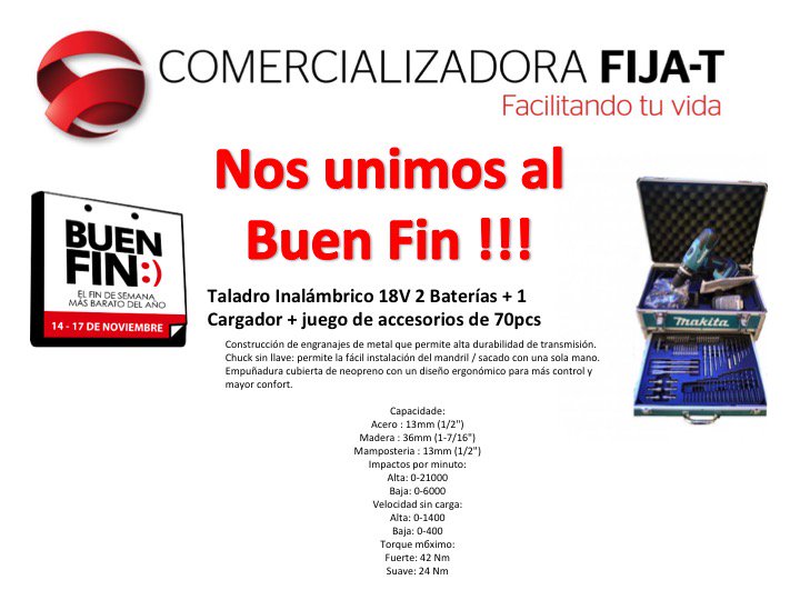 Fija_T's tweet photo. Nos unimos al Buen Fin !!! https://t.co/eJ3uRJhW84