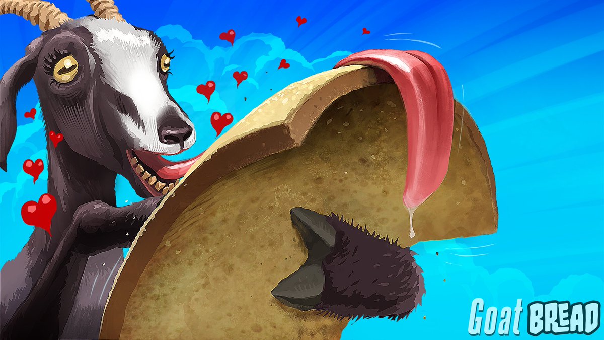 bossagames's tweet photo. Their love can be contained, no longer. It is here. It is #GoatBread. https://t.co/8zpZiXxQ0q https://t.co/HnvjhnLmWk