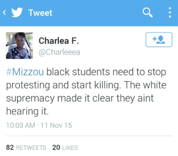 williehamm23's tweet photo. Things seem to be getting better on Mizzou's campus! #MizzouMade #Charlea F. https://t.co/tdkHbLd1Sc