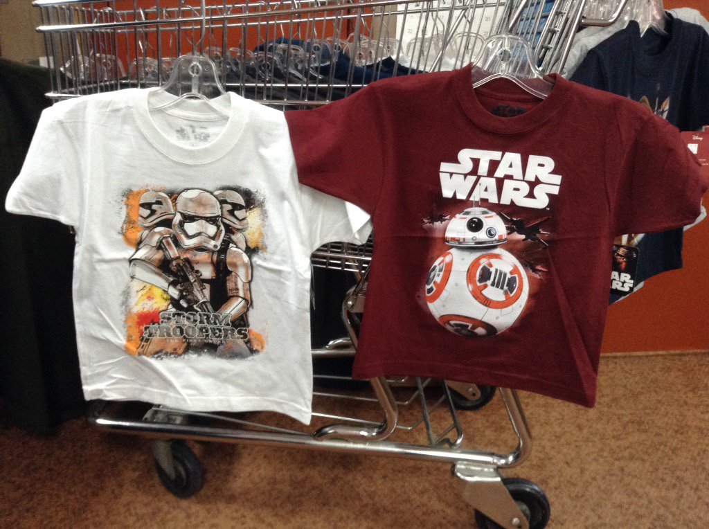 MidwayLtd's tweet photo. New arrivals, toddler boys STAR WARS t-shirts. https://t.co/feoNPUnkTU