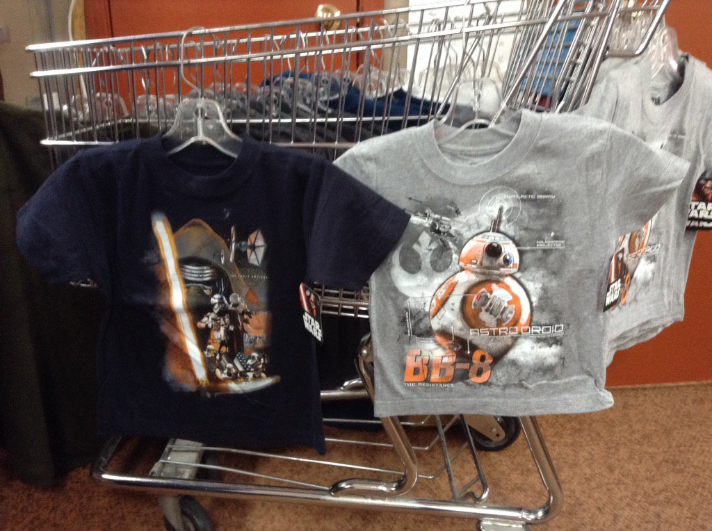 MidwayLtd's tweet photo. New arrivals, toddler boys STAR WARS t-shirts. https://t.co/feoNPUnkTU