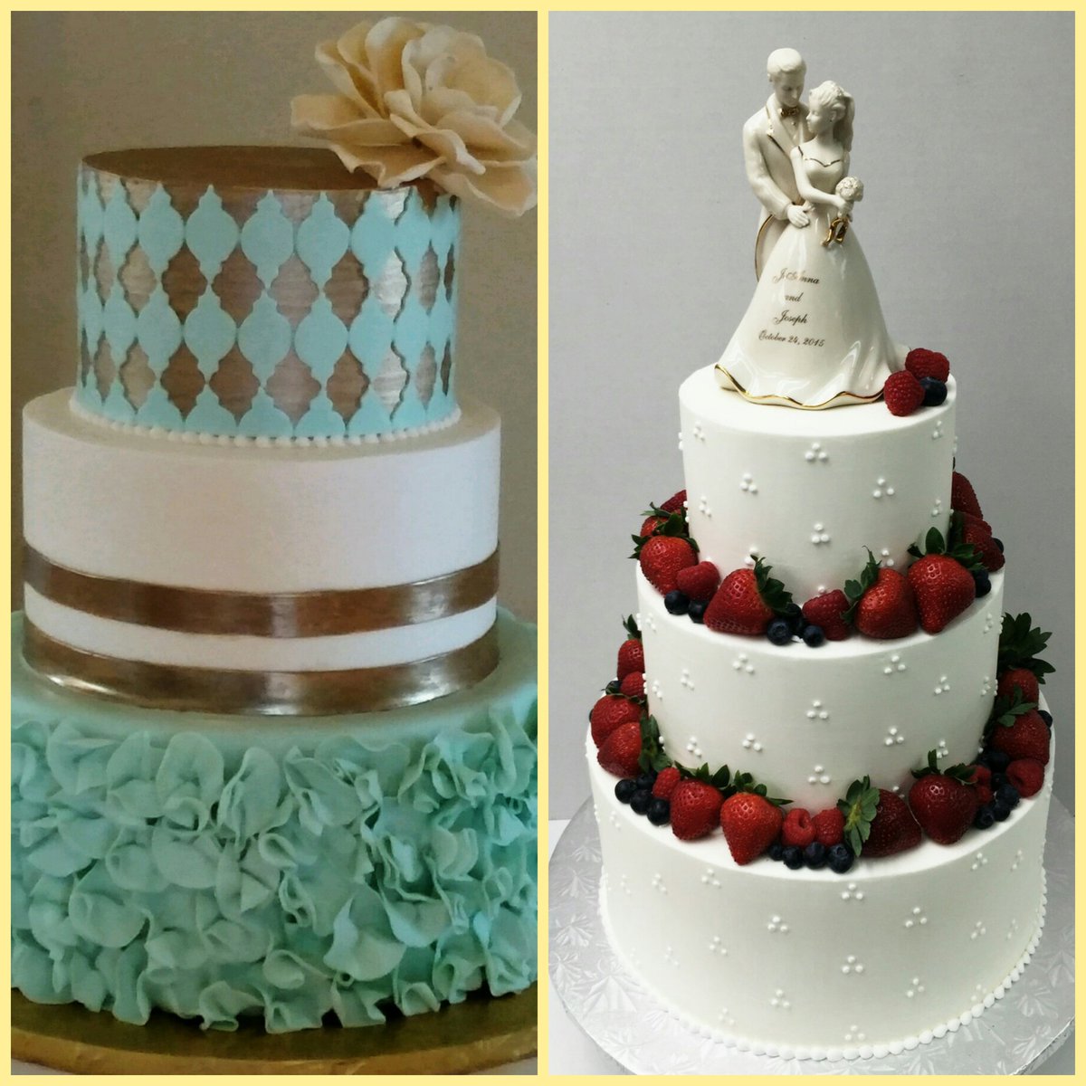 Wedding Cake Wednesday!
Also don't forget to place your holiday order! So by and fill out the holiday order form!