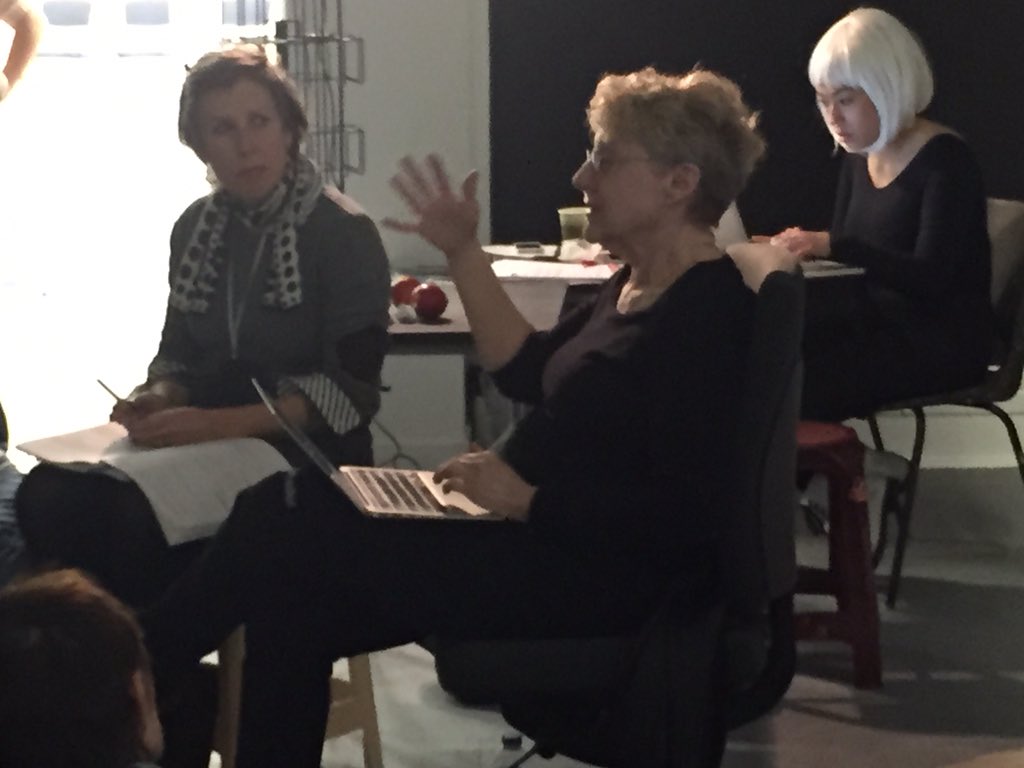 susancollins's tweet photo. excited to see Martha Rosler talking performing language &amp; anxiety w/ Hayley Newman @AgainstDelivery @ladiesotpress https://t.co/PFfaOFCqLO