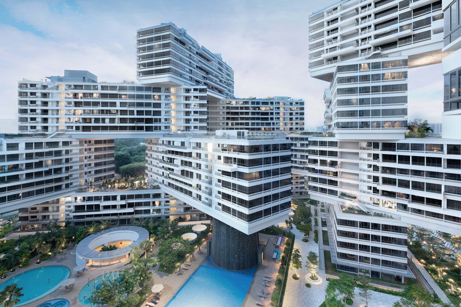 dezeen's tweet photo. The Interlace by Ole Scheeren was designed to "build a sense of community" https://t.co/y8FL3e1CxV #WAF2015 https://t.co/PJyvpwdxZs