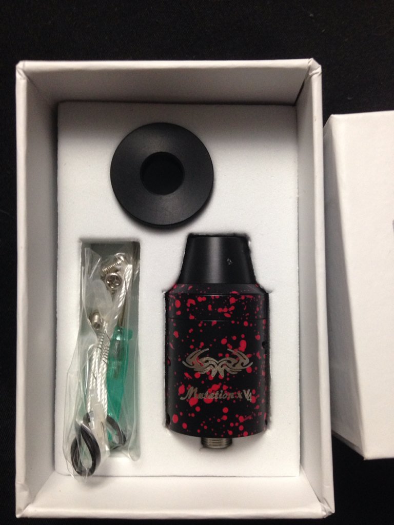 INFAMOUSVITO's tweet image. Newest pickup indulgence mutation x v4 black and red #vaping #mutationx