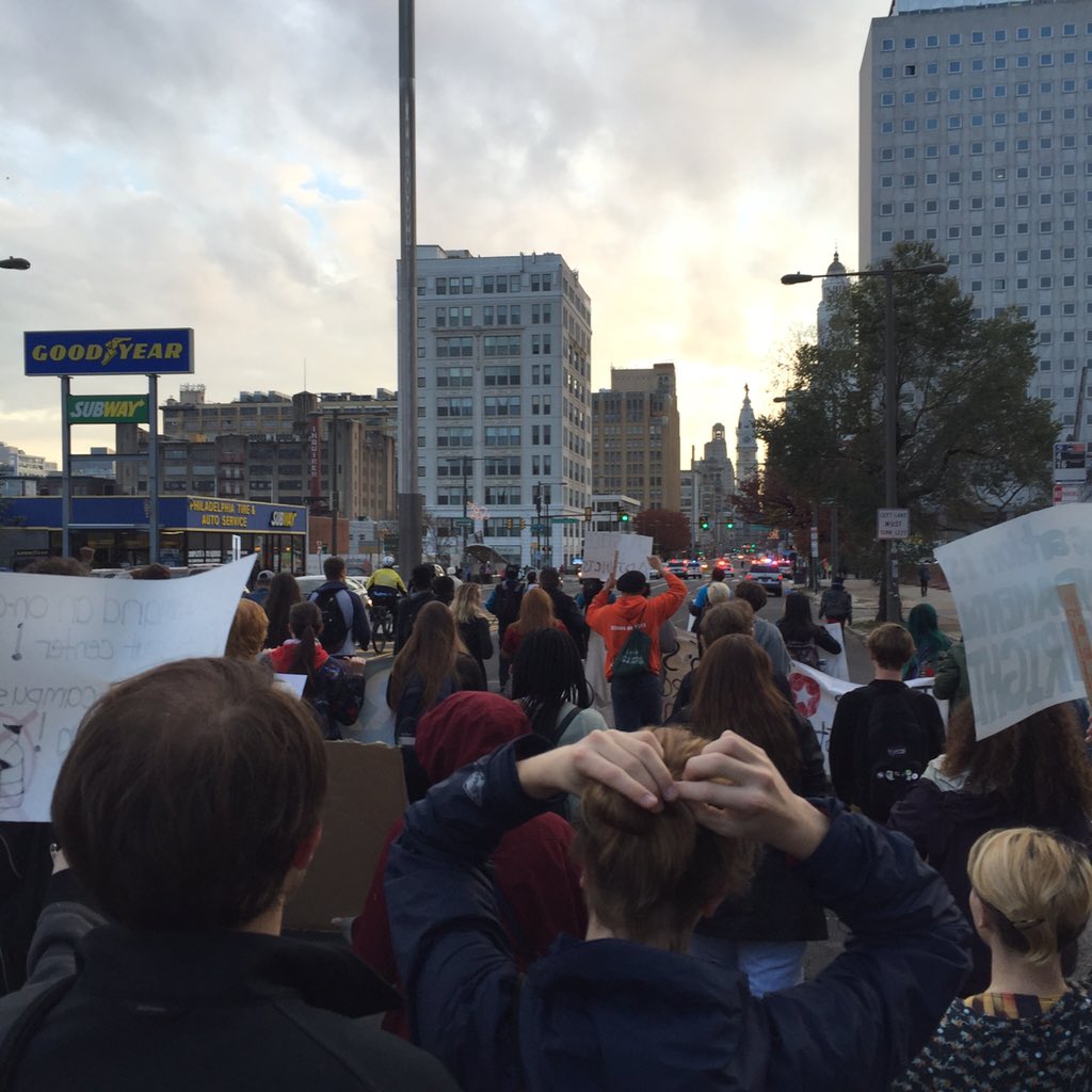 fem_alliance's tweet photo. Helicopters during the march #MillionStudentMarch #msmphilly https://t.co/k32BSeutn2