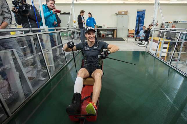 SportfisioSwiss's tweet photo. Olympic gold 🇨🇭 https://t.co/6iD0FvkpYL incredible #sportsphysio Simon Trachsel in Bern at #RTP2015 @BJSM_BMJ https://t.co/Spr40EDLoy