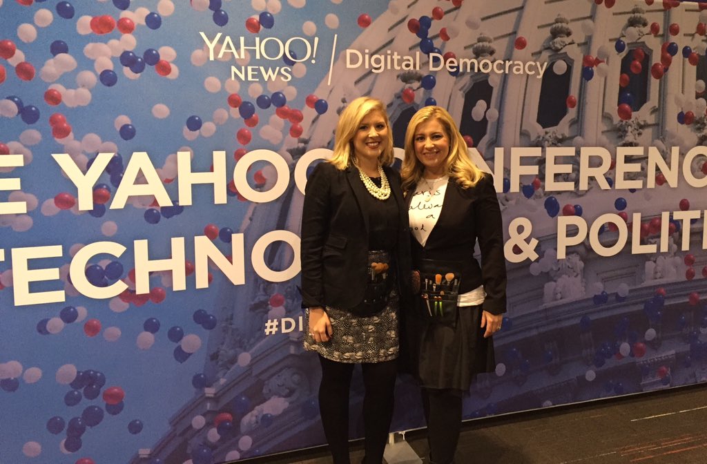 SalonSpaW's tweet photo. We are at the @YahooNews Conference on Technology &amp; Politics today getting speakers TV ready! #SalonSpaW https://t.co/gyKPSSzDW4