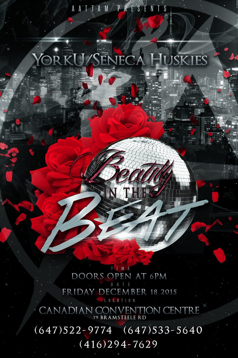 Aattam's tweet photo. Can't wait to party with the York U/Seneca Huskies at Beauty in the Beat!! #Aattam2016 https://t.co/ST9i2KWimz