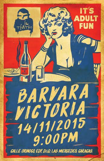 <a href="/PopRockOficial/">Pop & Rock</a>  Impelable! Este sábado #14Nov <a href="/BarVaraVictoria/">Barvara Victoria</a> en <a href="/elteatrobar/">El Teatro Bar</a>. Puro Rock &amp; Roll!!!