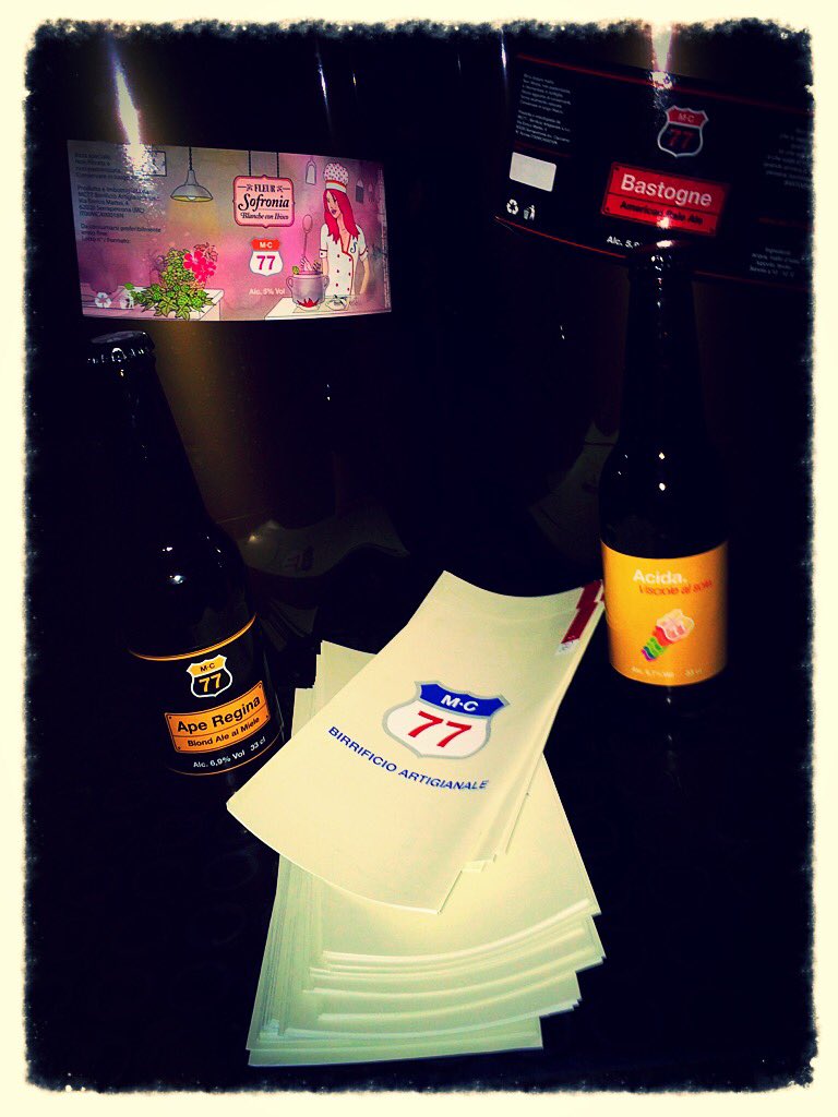 Tutto pronto o quasi per stasera:
<a href="/BirraMC77/">Birra MC - 77</a> all'Elfo!Vi aspettiamo! #birraartigianale #perugia